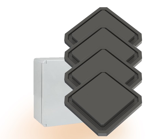 RFID считыватель SAUK и 4 внешние антенны